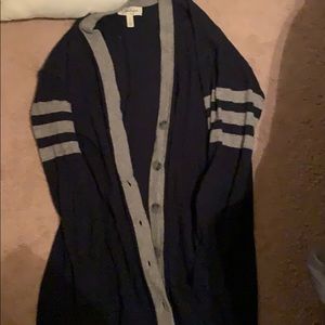 Maternity varsity sweater